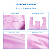 Nueva Bolsa de Compras Reutilizable Impermeable 210T para Tiendas de Conveniencia, Bolsa de Compras Plegable Transparente de Colores, Venta al por Mayor en Vietnam