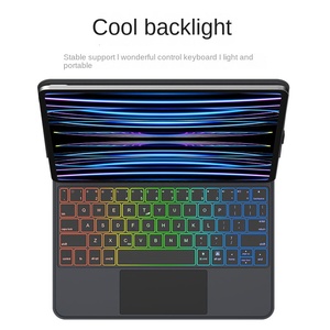 <strong>For</strong> <strong>iPad</strong> 11/10.9/13 Inch Fast Charging USB Interface RGB Backlit <strong>Keyboard</strong> US Layout With Magnetic Pin Contact - Product Image 4