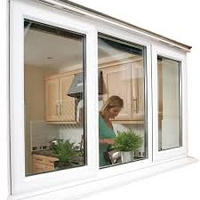 Ventanas y Puertas Corredizas Horizontales de PVC con Doble Acristalamiento, Resistentes a Huracanes, con Función Antiviento para Uso en Sótanos Exteriores