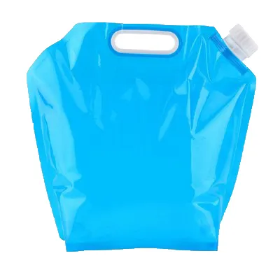 Saco transparente para armazenar água, saco transparente de plástico com 5 litros, acessórios para o ar livre para garrafas de água 5l