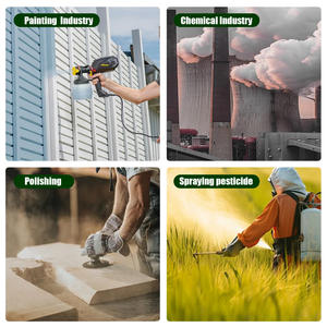 Masker Gas Wajah Penuh MF15 dengan Tabung Filter B2KP100 Bersertifikasi <span class=keywords><strong>CE</strong></span> Perlindungan Kimia Perlindungan Penuh Terhadap Gas dan Partikel - Product Image 6