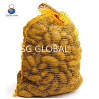 Groothandel Fruit Groente Verpakkingen Rood Geel Paars PE Gebreide Mesh Zak 50x80