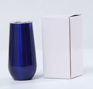 Copas de flauta de champán con doble aislamiento Copas de champán sin tallo Vaso de vino de 6oz con tapa - Product Image 2