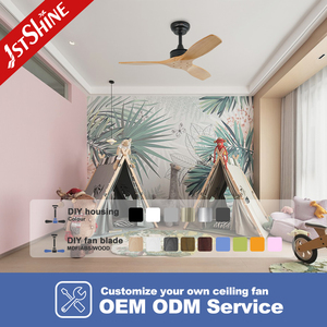 1 ventilatore da soffitto stshine In legno naturale pale silenziose del grande telecomando del vento 35 In. Ventilatore da soffitto senza luce - Product Image 4