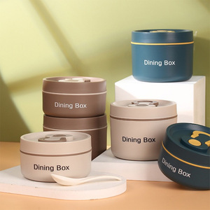 Dining <b>Box</b> 304 Stainless Steel <b>Lunch</b> <b>Box</b> Sealed Portable With Handle And Spoon For Office Workers And Students - Product Image 3
