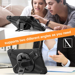 Étui de protection <span class=keywords><strong>hybride</strong></span> robuste pour tablette Samsung Galaxy Tab A9 8,7 <span class=keywords><strong>pouces</strong></span> X110/X115 avec béquille, dragonne et coque de protection - Product Image 6