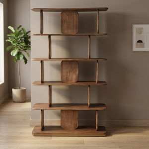 Modern Handmade Portable <b>Solid</b> <b>Wood</b> Bookshelf for Home Office & Living Room Use Eco-Friendly Durable Storage Bulk Wholesale - Product Image 3