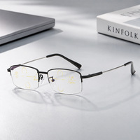 Monture de lunettes en titane pour hommes, verres progressifs, ultra-légers, anti-lumière bleue, pour usage quotidien et professionnel