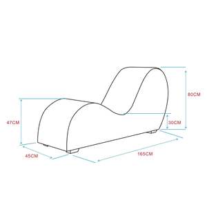 Fauteuil <span class=keywords><strong>de</strong></span> détente en cuir PU en forme <span class=keywords><strong>de</strong></span> S pour salon, pour la pratique du yoga en couple, meubles sexuels - Product Image 6
