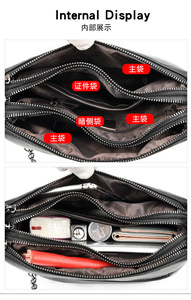 Wholesale Fashion <b>Soft</b> PU <b>Leather</b> Large Capacity Shoulder Crossbody Tote Bag Luxury Women Hand Bag Designer <b>Purse</b> and Handbag - Product Image 6