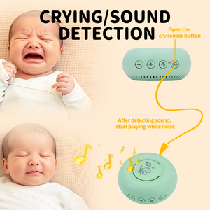 Usine OEM Aide au sommeil à bruit blanc Meilleure musique naturelle Capteur de pleurs Machine à bruit blanc de sommeil de bébé portable - Product Image 5