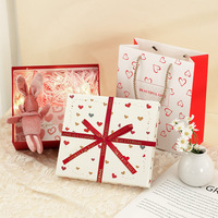 Nouvelle boîte cadeau prête à offrir - Style couverture terrestre - Boîte cadeau fraîche et légère pour cosmétiques - Boîte cadeau délicate pour souvenirs