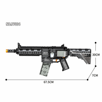 M416 pistola de juguete militar juego de bloques de construcción Nerfing Unisex juguete de construcción M416 pistola armas modelo de plástico juguete bloques de montaje