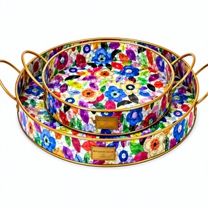 Ensemble de 3 vases/jardinières en métal floral, style bohème, décoration intérieure et extérieure pour fleurs et plantes - Product Image 3
