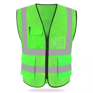 Vêtements de travail imperméables haute visibilité poche multifonctionnelle fermeture éclair logo personnalisé gilet de sécurité réfléchissant vêtements de circulation haute visibilité - Product Image 1