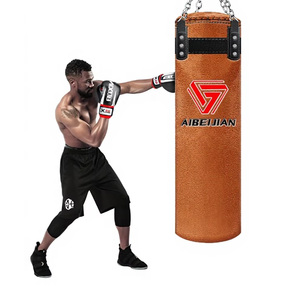 <span class=keywords><strong>Sac</strong></span> <span class=keywords><strong>de</strong></span> <span class=keywords><strong>frappe</strong></span> lourd suspendu pour MMA, <span class=keywords><strong>sac</strong></span> <span class=keywords><strong>de</strong></span> kickboxing en cuir microfibre avec rotation à 360° °   Boutonnière pivotante et surpiqûres renforcées - Product Image 1