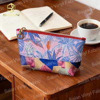 Tissu en cuir synthétique PVC texturé patchwork 8 couleurs pour bagages, sacs à main, ameublement et artisanat