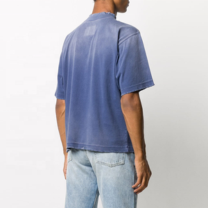 Finch ropa personalizada al por mayor camiseta Premium de gran tamaño para hombres de manga corta 100% algodón ropa teñida camiseta - Product Image 3