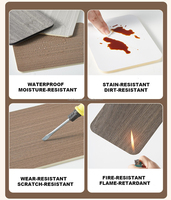 Nouveau design de panneau mural en cristal de carbone pour décoration intérieure, panneau imperméable en placage de bois de bambou carbonisé pour hôtel