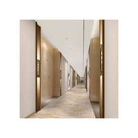 Breiter Webstuhl Teppich Bankettsaal Bodenbelag Polyester bedruckter Teppich Luxus muster Design Teppich für 5-Sterne-Hotel