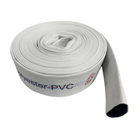 Tuyau d'eau de pompier 12kgs 2.5 "x 30m tuyau d'incendie flexible en toile de lutte contre l'incendie avec raccords rapides