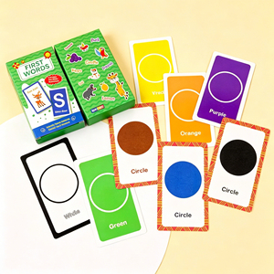 Cartes flash éducatives personnalisées de haute qualité, imprimées, laminées, améliorant l'effet de mémoire, cartes flash pour l'éducation <span class=keywords><strong>des</strong></span> enfants - Product Image 1