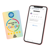 Individuell Bedruckte Dankeskarten für Bewertungen WhatsApp Instagram NFC-Karten TikTok Visitenkarten