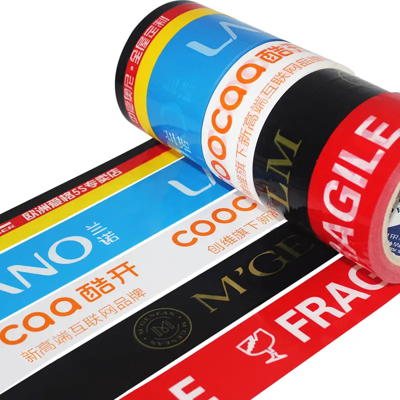 Branded Custom Packing Tape Strong Adhesive Printed Tape Roll Printed Adhesive Tape