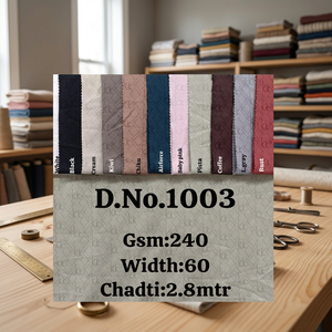 ผ้าลินินรักษ์โลก 100% ความหนา 200 GSM กว้าง 60 นิ้ว ย้อมสีพื้น ทอเรียบ ทนต่อการยับ สำหรับทำชุดเดรสและของตกแต่งบ้าน - Product Image 3