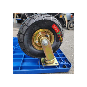 10 Inch 3.50-<strong>4</strong> <strong>Pneumatic</strong> Inflatable Rubber Tire Wheel for Hand Truck Garden Utility Wagon Lawn Mover Tire - Product Image 1