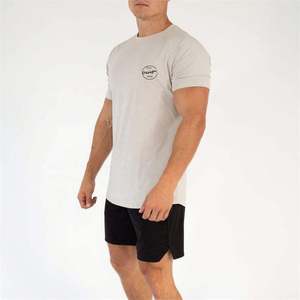 Venta al por mayor de logotipo personalizado Relaxed Fit Camiseta Hombre Crew Digital Print Unisex Oversize camisetas 100% algodón blanco camiseta para hombres - Product Image 2