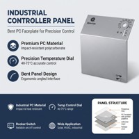 Panneau frontal graphique personnalisé en polycarbonate PC mat, imprimé UV, anti-rayures, adhésif 3M pour contrôleur industriel