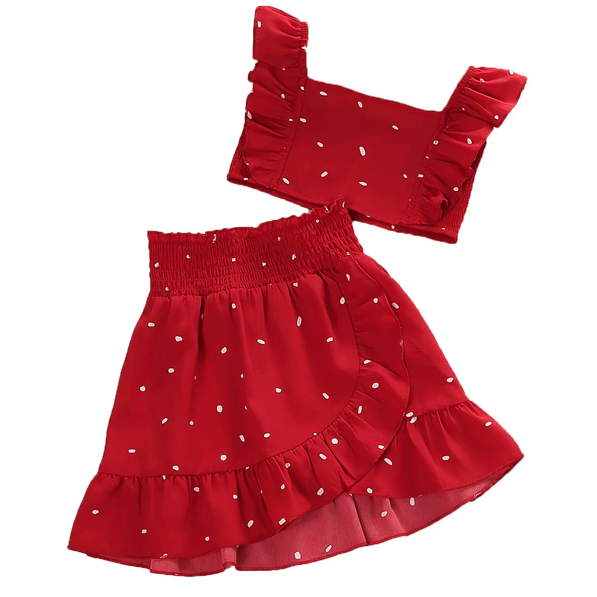 Kız takım elbise 2023 yaz yeni kısa etek giyim toptan bebek elbise kız çocuk etekleri çocuk elbiseleri tasarımları çocuklar kıyafet setleri
