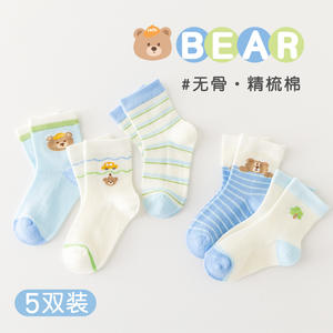 Yunshan Min Net 2025 Kinderen Lente Zomer Mesh Gekamd Katoen Zonder Been Baby Sokken Absorberen Zweet En Ademen - Product Image 4