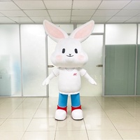 Costume de mascotte cerf gonflable en peluche, costume de Noël gonflable publicitaire, costume de mascotte personnalisé pour adultes