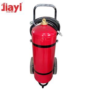 ถังดับเพลิงแบบรถเข็นขนาด 25-100 กก./ลิตร พร้อมล้อ ความจุ 25 กก. 50 กก. 70 กก. 100 กก. สำหรับผงเคมีและโฟม - Product Image 4