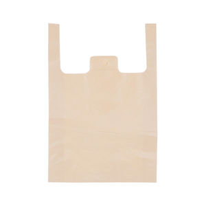 TShirt พลาสติกย่อยสลายได้โลโก้ได้ตามต้องการถุงใส่สินค้าสีบริสุทธิ์เป็นมิตรต่อสิ่งแวดล้อมถุงบรรจุภัณฑ์แบบย่อยสลายได้ - Product Image 1