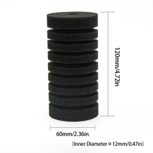 Ecologisch verantwoorde plastic aquariumfilterspons, eenvoudig te monteren, schoon te maken keramische filtermateriaal voor kleine nano-kweekbakken - Product Image 3