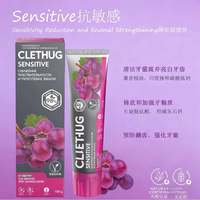 China importeerde CLETHUG plantaardige chemische fluor-vrije witmakende verse fruitmunt kindertandpasta OEM