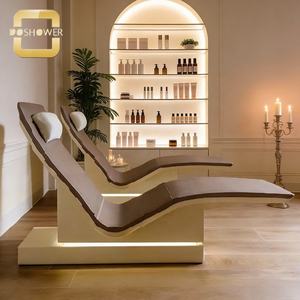 Fauteuil de massage de luxe avec base en fibre de verre, éclairage LED et système de chauffage pour salons et hôtels de villégiature - Product Image 1