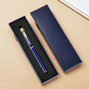 Boîte d'emballage métallique haut de gamme personnalisée élégante avec impression sérigraphique en provenance de Chine pour des ensembles cadeaux de crayons et de stylos de haute qualité - Product Image 5
