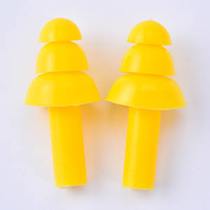 Safeyear-Tapones de protección auditiva desechables, protectores de silicona con cancelación de ruido para los oídos, para dormir y disparar - Product Image 3