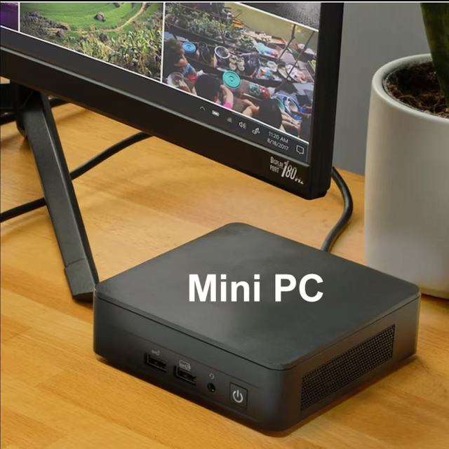 New Mini PC Gaming Fanless Intel 12-Core 12-Thread Windows 11 DDR5 RAM SSD+HDD Storage Compact Desktop Computer Case Easy