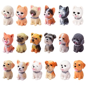 Statua <span class=keywords><strong>di</strong></span> Cucciolo in Resina, Figurina <span class=keywords><strong>di</strong></span> Cane Multi-Rasaceo, Decorazione per Torte, Accessori per Micro Paesaggi e Bonsai, Oggetto Decorativo da Scrivania e Casa, Regalo Artigianale - Product Image 3
