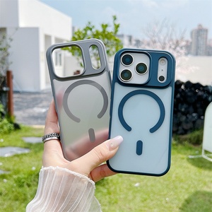 เคสโทรศัพท์แบบไร้สาย Frosting Skin Touch สำหรับ iPhone Air 17 Pro Max  วัสดุ TPU+อะคริลิค  แม่เหล็กแรงสูง  สีส้มใส - Product Image 2