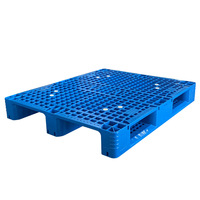 Palette en plastique à pont fermé à face unique | Matériau HDPE vierge 100%