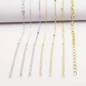 Colar banhado a ouro 18k, corrente de cobre bronze, pulseira para diy, pingentes encantadores, joias, corrente de encaixe - Product Image 4