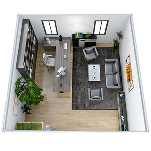 Para la Vida al Aire Libre, Novedades para <span class=keywords><strong>el</strong></span> Hogar, Estructura de Acero Económica, Casa Plegable de 20 pies, Contenedor Portátil Fácil de Transportar - Product Image 1