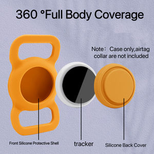 Airtag Water proof Case Hunde halsband halter Protective Anti-Lost Airtag Case für GPS <span class=keywords><strong>Dog</strong></span> Tracker Silikon Katzen halsband - Product Image 3