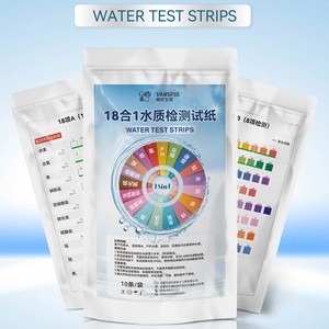 Tiras reactivas de prueba de calidad del agua 18 en 1 de Wancheng Biotechnology para agua potable doméstica, detección de TDS, pH y metales pesados, 10 tubos - Product Image 3